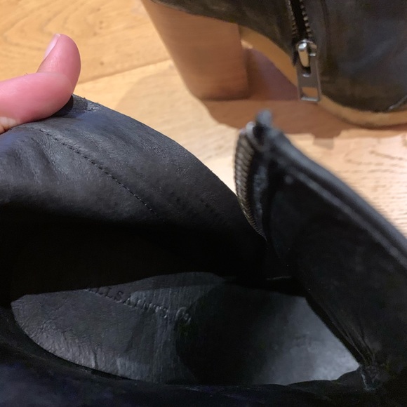 AllSaints Nubuck Contrast Platform Boot - Picture 4 of 6